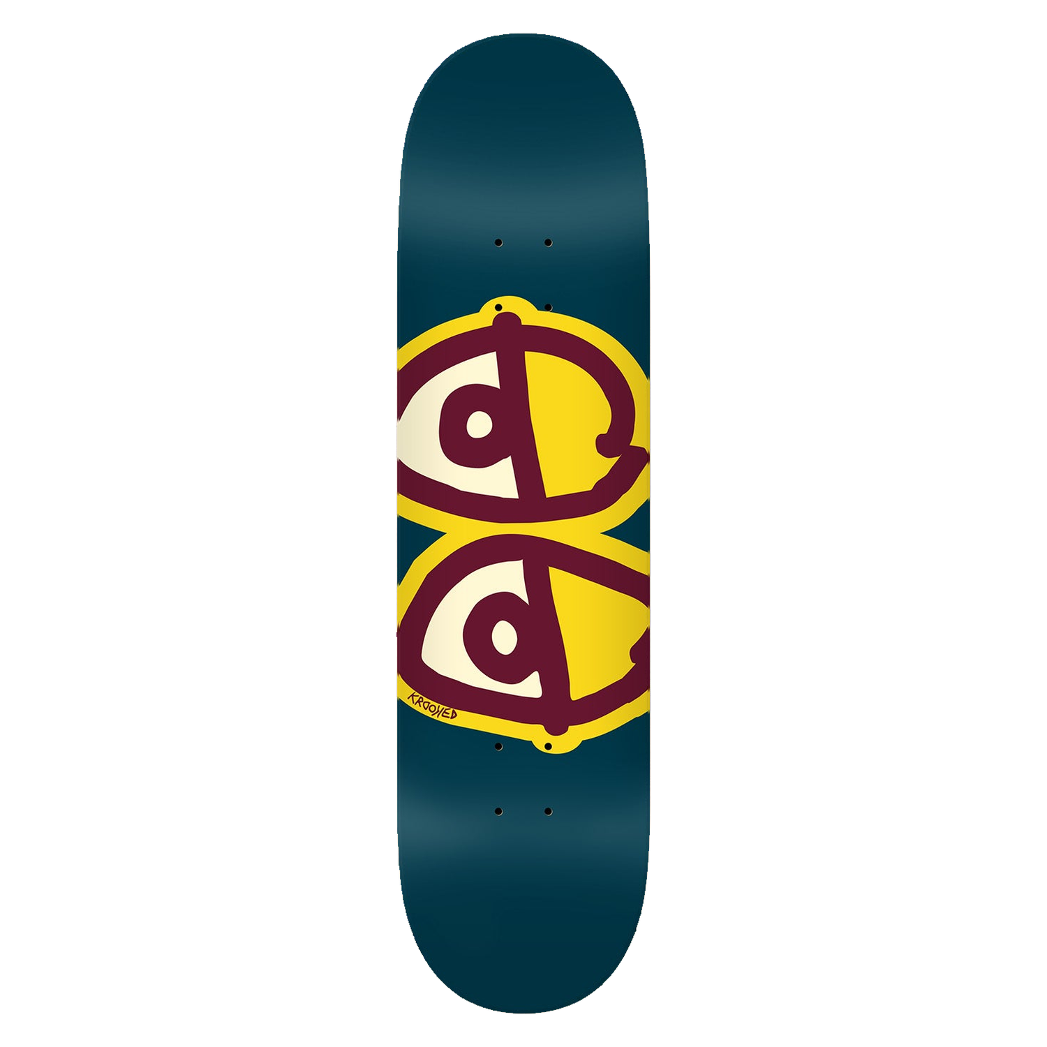 Krooked Team Eyes Deck Olive - (8.25)