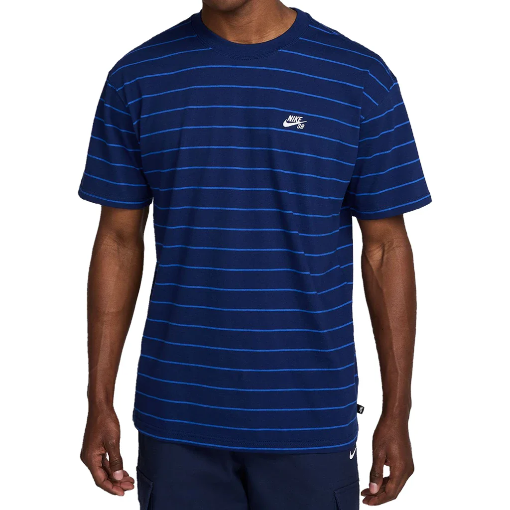 Nike SB Max90 Striped Skate T-Shirt - Void Blue