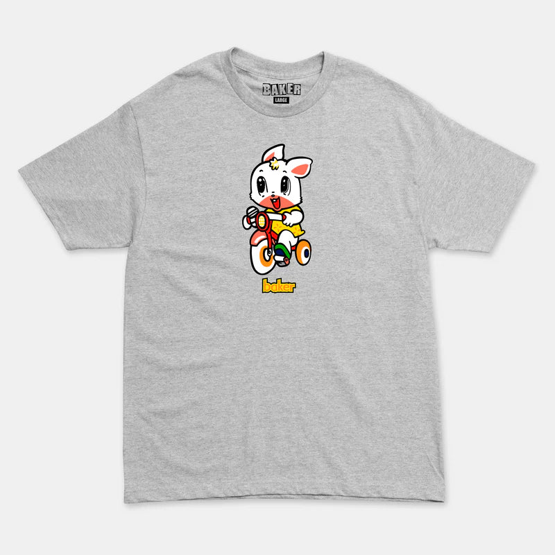 Baker Bunny Tee-(Heather Grey)