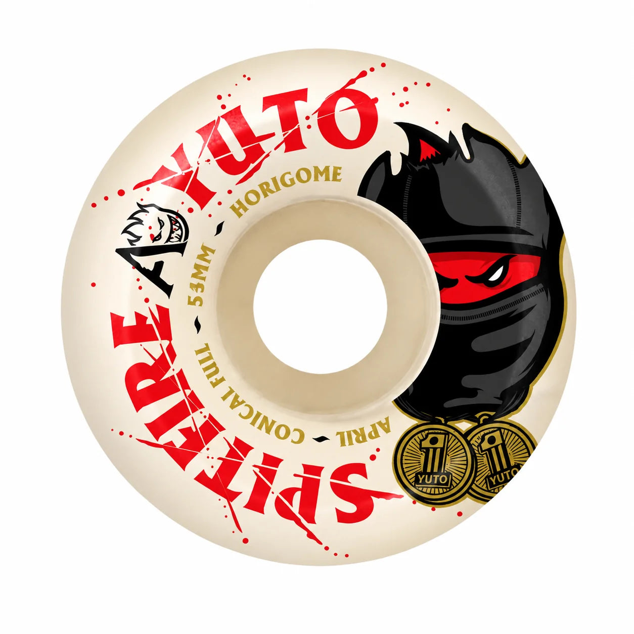 Spitfire x April Yuto Formula 4 Conical Full 99D Natural - (54mm)