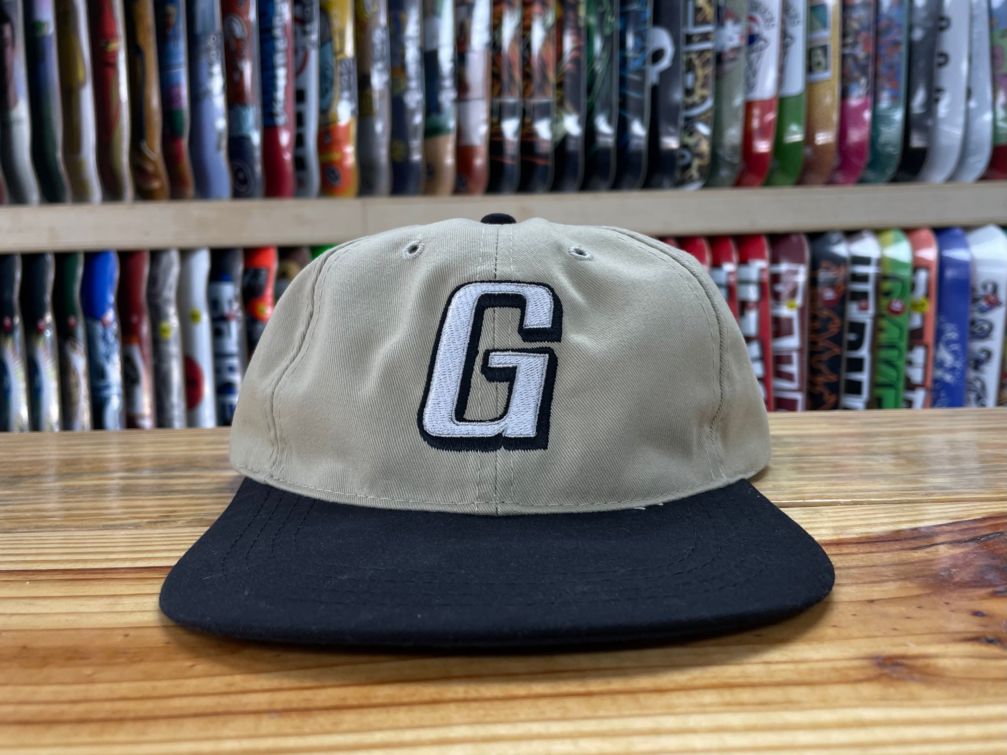 Geometric G Logo Hat - (Khaki/Black)