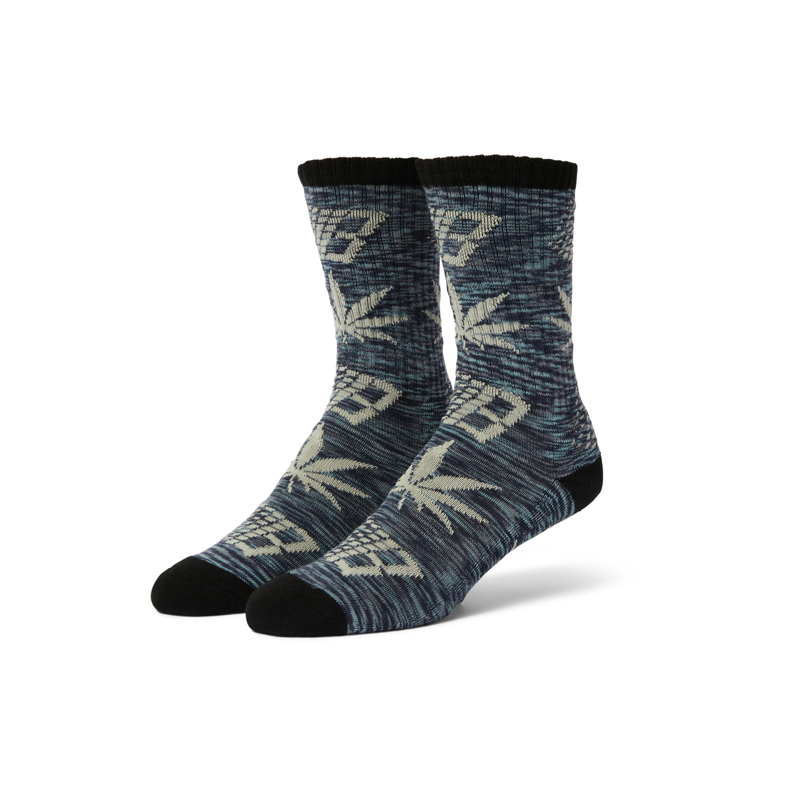 HUF x Bronze Plantlife Marbled Socks - (Black)