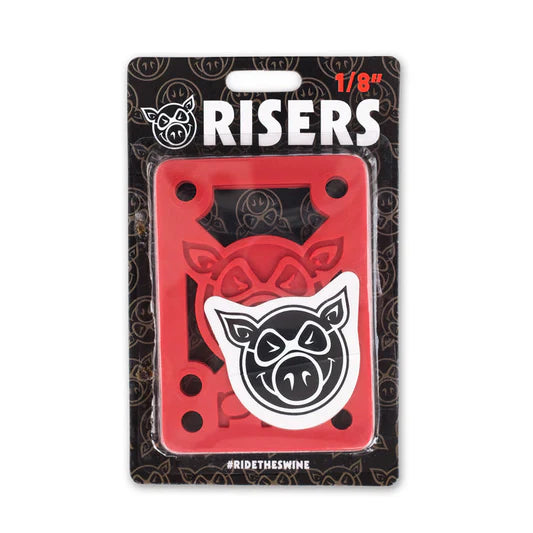 Pig 1/8" Hard Risers (Red)