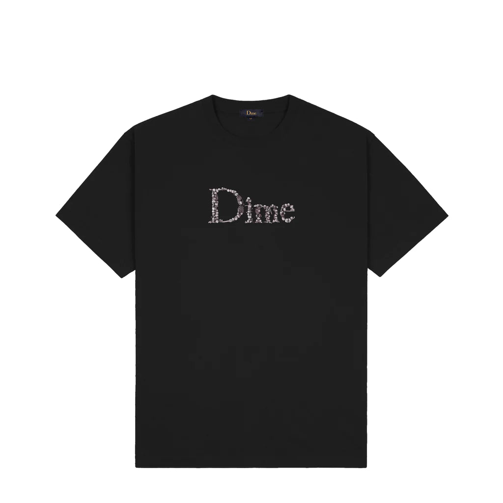 Dime Classic Skull T-shirt-(black)