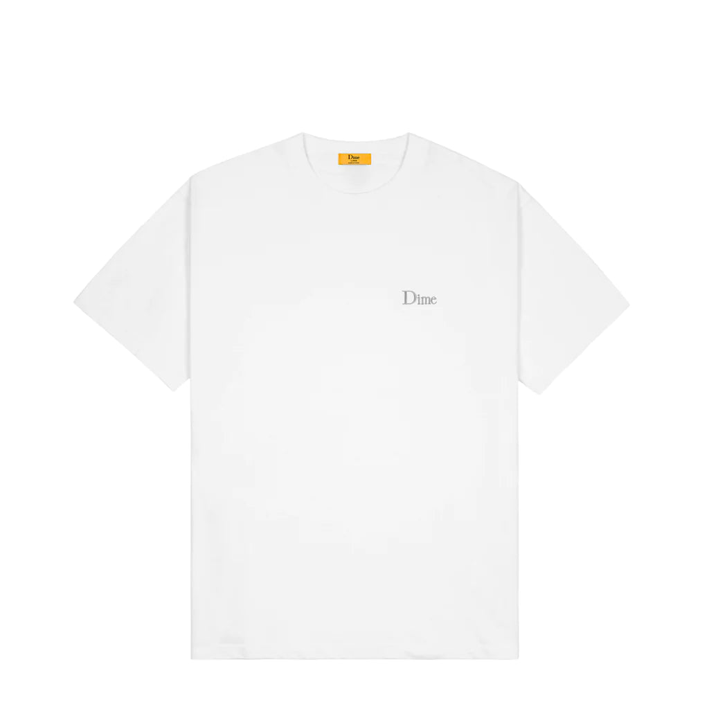 Dime Classic Small Logo T-Shirt - (White)