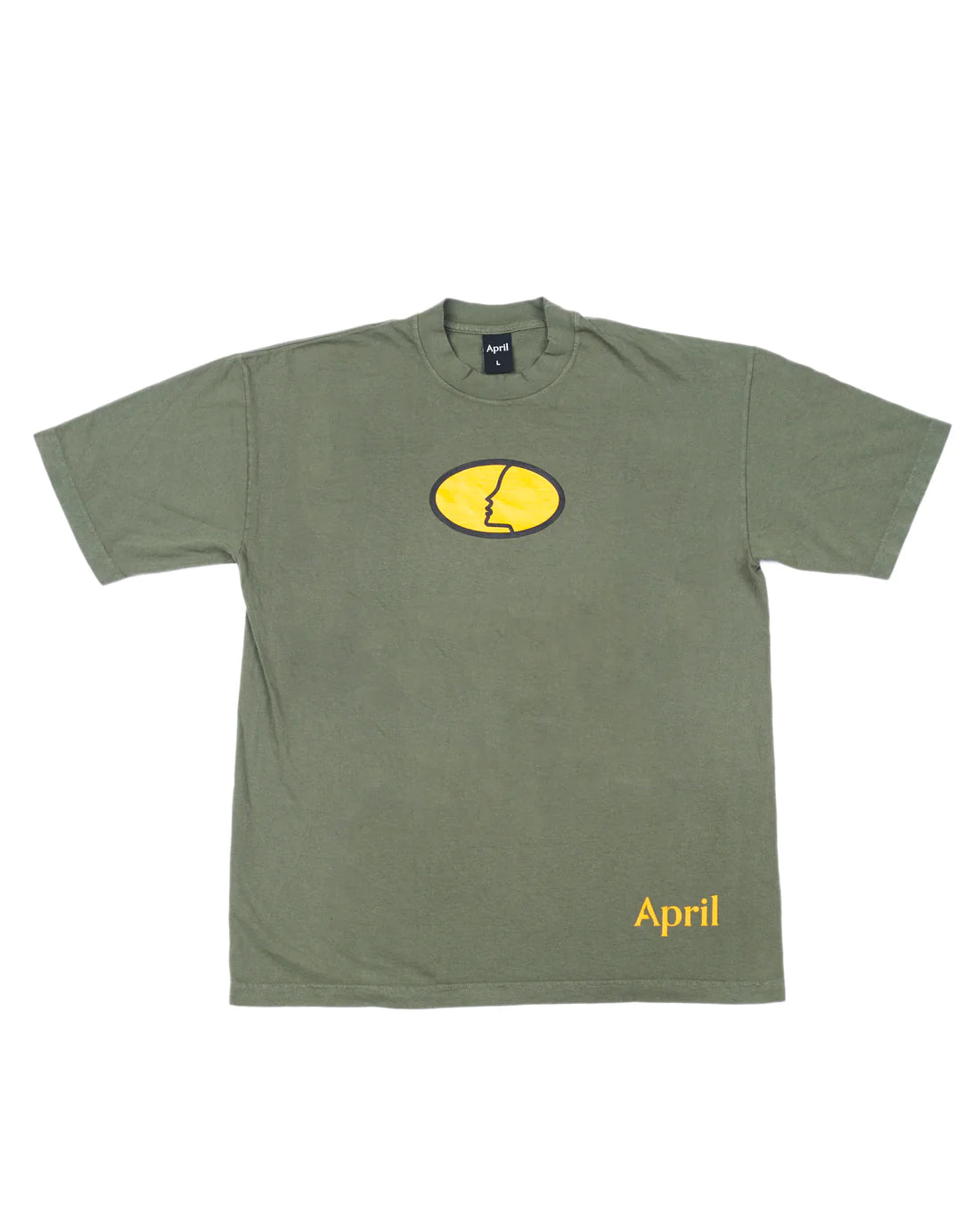 April The Face Tee - (Army Green)