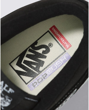 Vans Skate Half Cab Shoe - (Black/White)