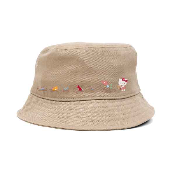 Girl X Sanrio Hello Kitty Shroom Fishing Bucket Hat - (Natural)