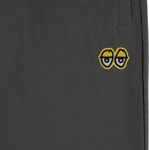Krooked Eyes Ripstop Pant - Charcoal/Yellow