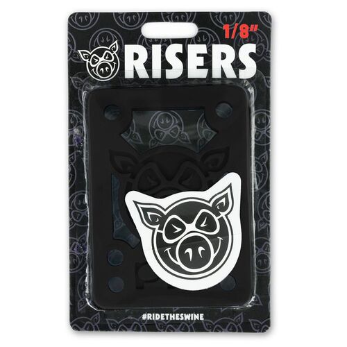 Pig 1/8" Hard Risers (Black)