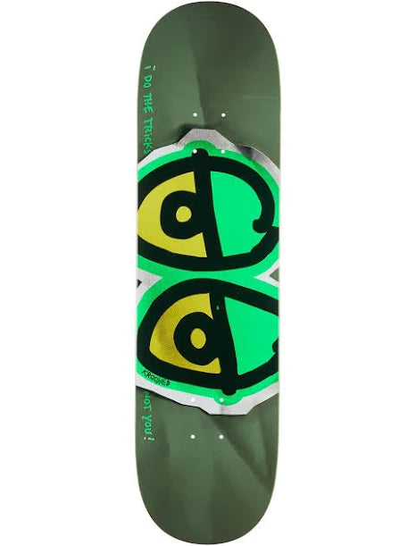 Krooked DBX Eyes Light Green Full SE Deck-(8.25)