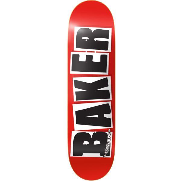 Baker Brand Logo (Black) Red Deck - (8.38)