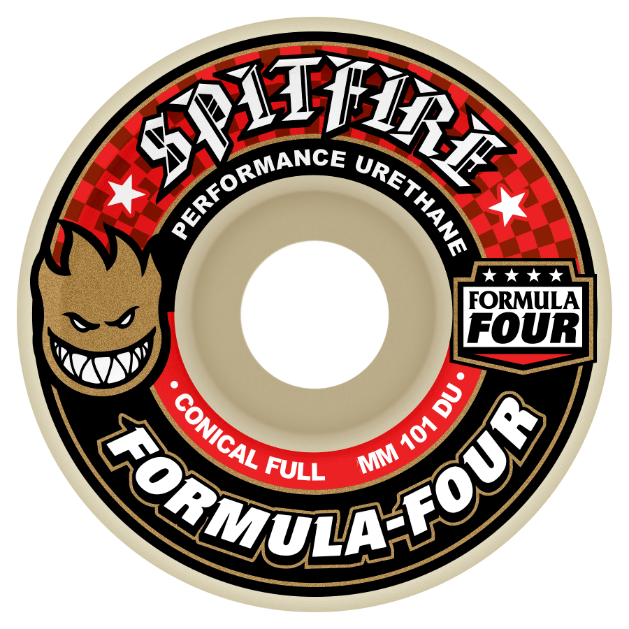 Spitfire Formula Four Conical Full 101D Wheels - (56mm)