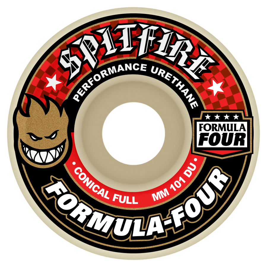 Spitfire Formula Four Conical Full 101D Wheels - (58mm)