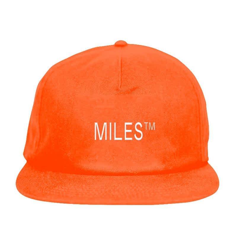 Miles Griptape Logo Snapback Hat - Orange